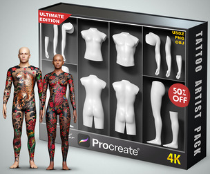 Tattoo Artist Body Parts Pack - Ultimate