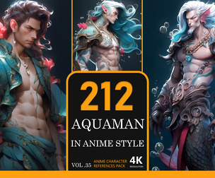 Aquaman In Anime Style