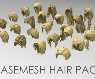 25 basemesh hair pack 7