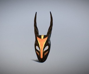 Karikpo style mask for 3D print 3D print model