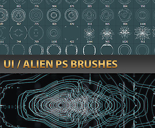 UI / Alien PS Brushes