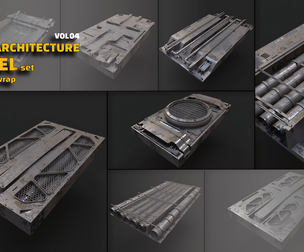 40 + scifi panels set / kitbash panels pack
