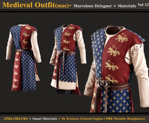 Medieval Outfit-Models+Materials