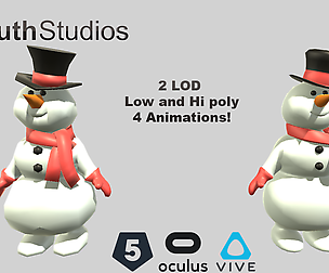 Animated Snowman 3dsmax