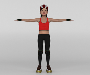Roller Skater Girl