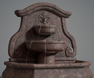 Arch wall fountain