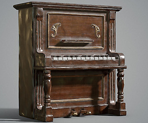 Dusty piano