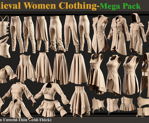 45 Medieval Women Clothing-vol 2
