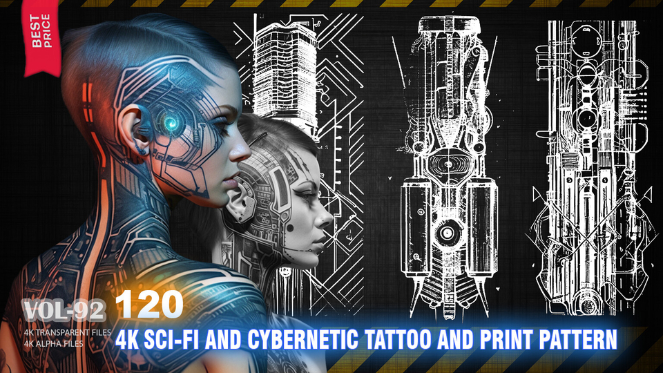 120 4K SCI-FI & CYBERNETIC PATTERNS
