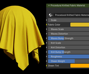 Procedural Knitted Fabric Material