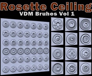Rosette Ceiling VDM Brushes for Zbrush Vol 1
