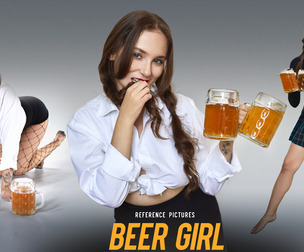 1300 Beer Girl Pose Reference Pictures