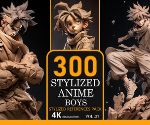 300 Stylized Anime Boys