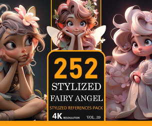 252 stylized fairy angel