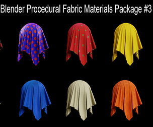 Blender Procedural Fabric Materials Package #3