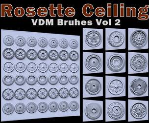 Rosette Ceiling VDM Brushes for Zbrush Vol 2