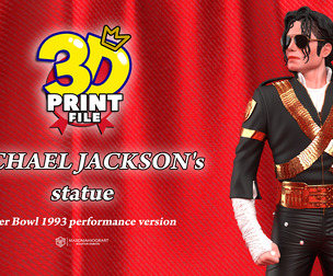 Michael Jackson 3D printable model 1993 Super Bowl