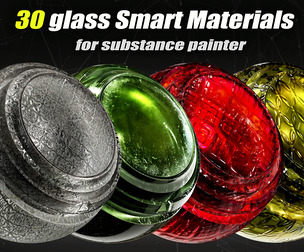 30 Glass Smart Materials_Substance Painter_vol01