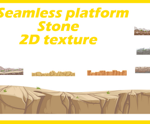 2d- seamles side view cartoony texture