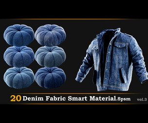 20 Denim Fabric Material-Spsm Vol.3