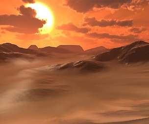 Arid mesh terrain