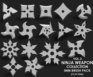 Ninja Weapon IMM Brush Pack 16 in One Vol3