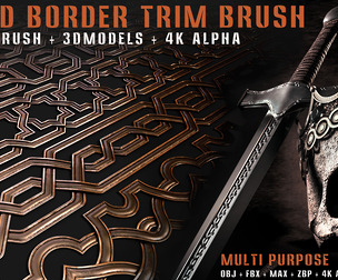 62 - 3D Border Trim Brush – Vol. 10