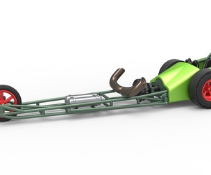 3 wheeled dragster with Rocket Turbine 1:25