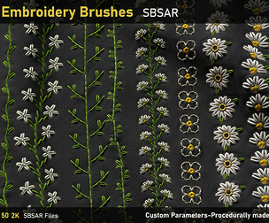 Embroidery Brushes-SBSAR