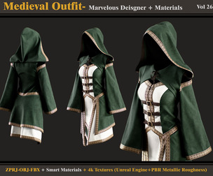 Medieval Outfit-Models+Materials