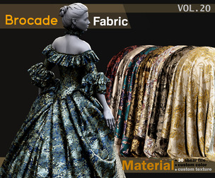 Brocade fabric Material -SBSAR -VOL 20