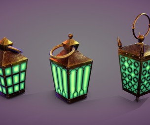 6 Hand Lanterns Set