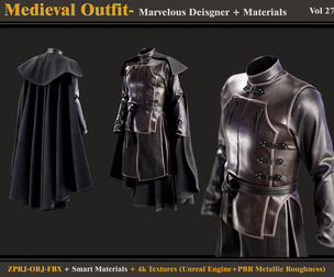 Medieval Outfit-Models+Materials