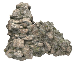 Realistic Mountain Rock Cliff 05