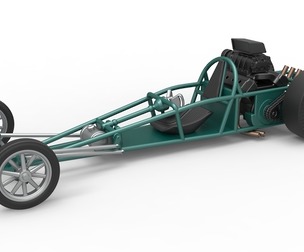 Rear engine old school dragster 1:25