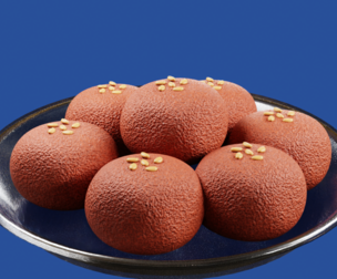 Procedural Gulab Jamun Model & Material