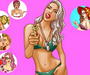 GTA Radiant Seductive and Feminine, Sensual Vector