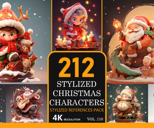 stylized Christmas Characters
