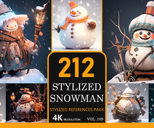 stylized Snowman