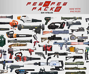 Pew Pew pack 2 (80 gun kitbash set)