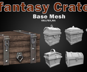 Fantasy Crate Base Mesh