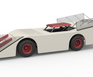 Vintage Outlaw dirt late model race car 1:25