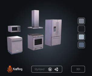 Kitchen Pack V2 – Kitchens Appliance – Game Ready