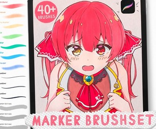Copic inspired Markers Brushset for Procreate