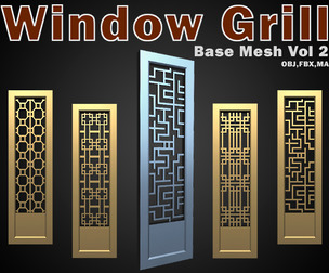 Window Grill Base Mesh Vol 2