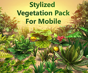 Stylized Vegetation Pack For Mobile