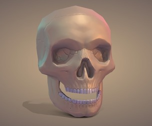 Low Poly Skull