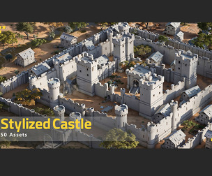 50 Castle Elements Kitbash