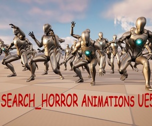 Search_Horror Animations UE5 26pcs