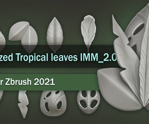 Stylized Tropical leaves with IMM_2